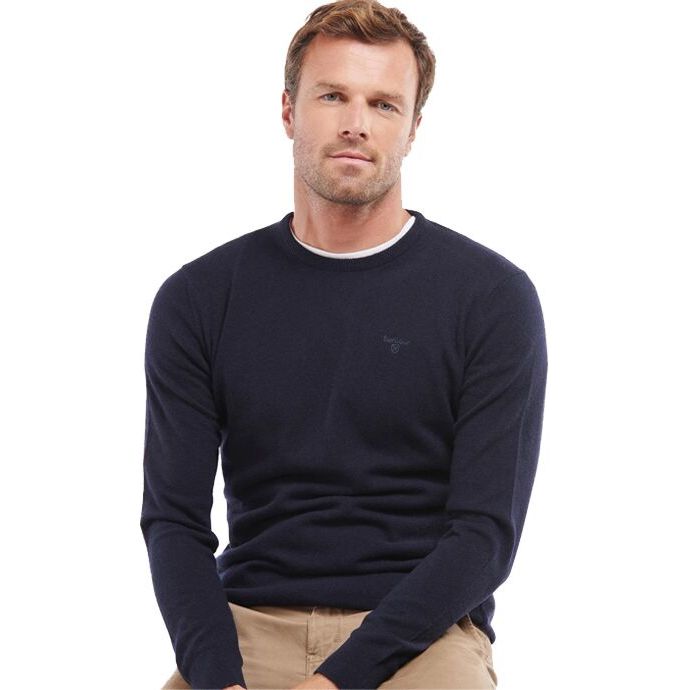 Barbour essential lambswool crew neck jumper new arrivals