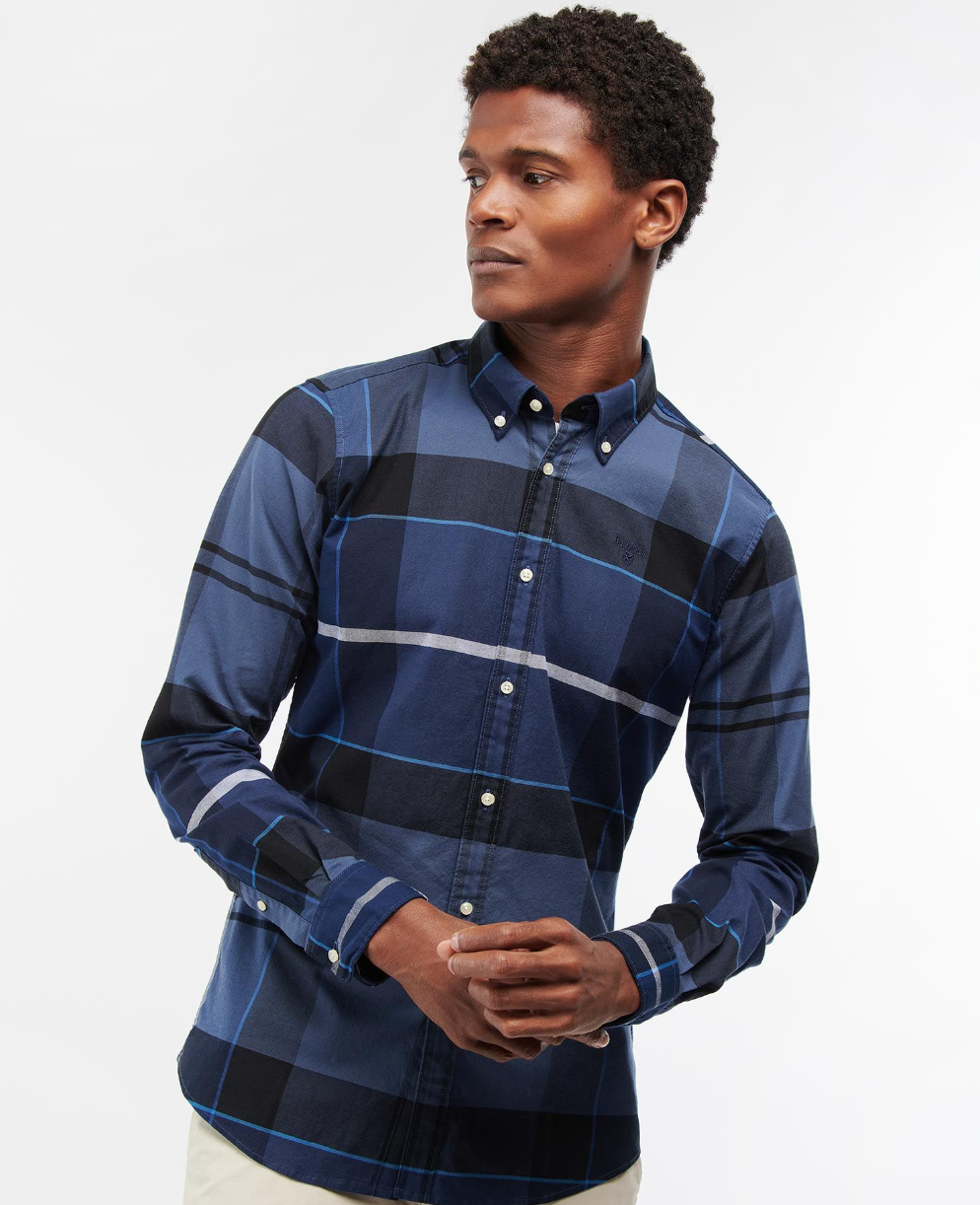Barbour blue check shop shirt