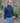 Gran Sasso Button Mockneck Knit Eco Cashmere with a bluestone background