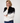Monari White and Black Sequin Jumper
