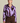 POM Blouse Mila Satin Feathers Brown