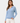 Alan Paine Uma Cotton Cashmere Open Placket Jumper In Steel Blue