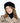 Dents Black Faux Suede Hat with Faux Fur Brim