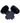 Dents Women’s Navy Faux Fur Fabric Gloves