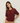 Yerse Maroon Knit Cardigan Top