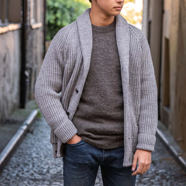 Gray shawl 2025 cardigan womens