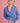 POM Amsterdam Milly Fly Away Blue Blouse
